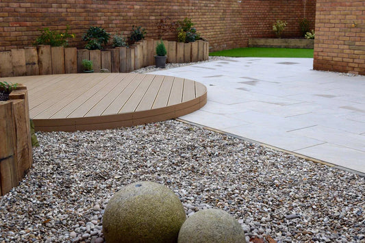 Round Composite Decking Installation
