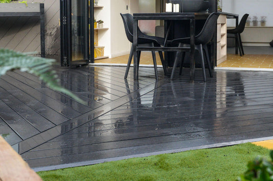 Diagonal Composite Decking Installation