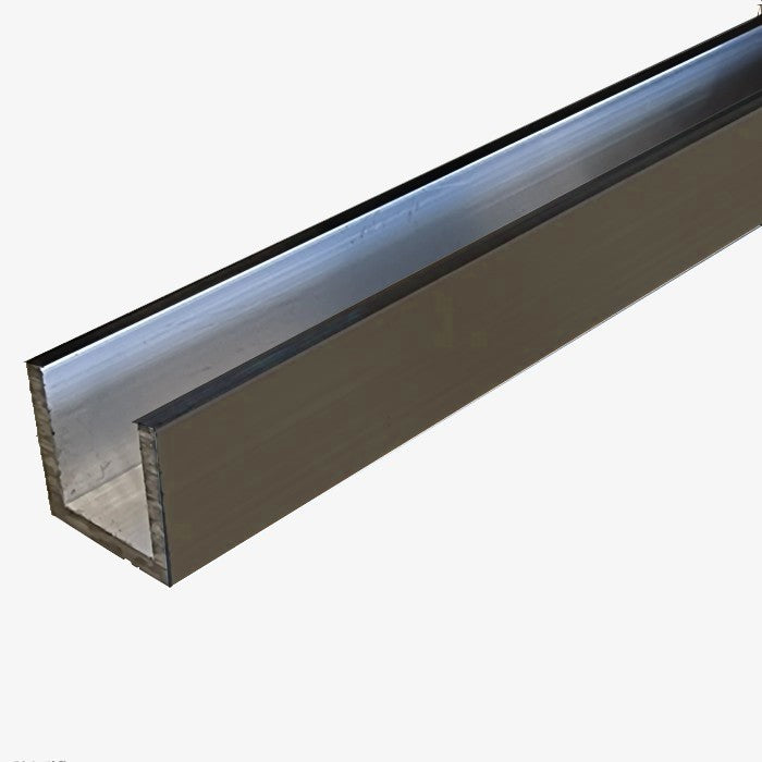 Aluminium Retrofit Post Channel | Walnut