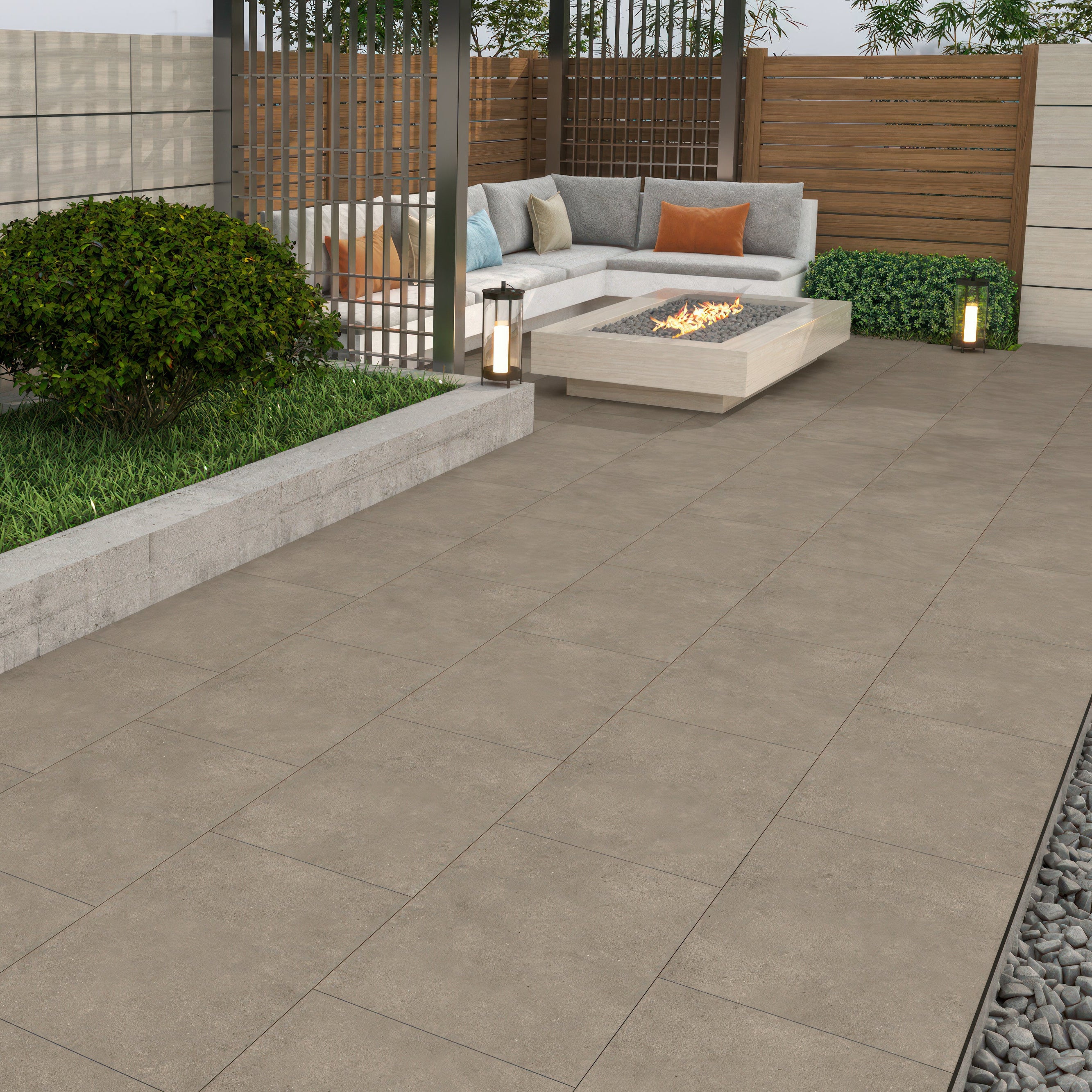Basalt 600x600mm Porcelain Paving (Pack 2)
