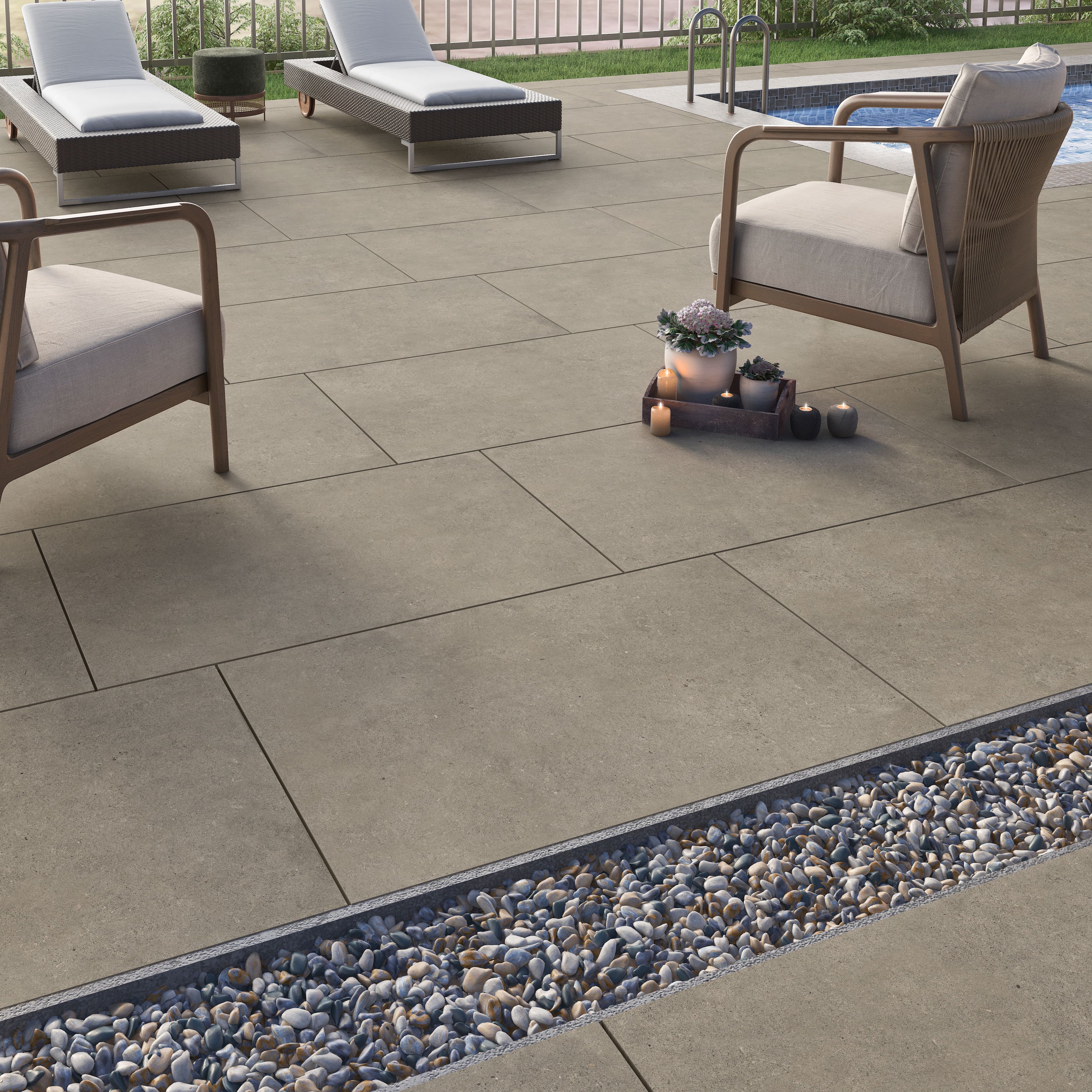 Basalt 600x600mm Porcelain Paving (Pack 2)