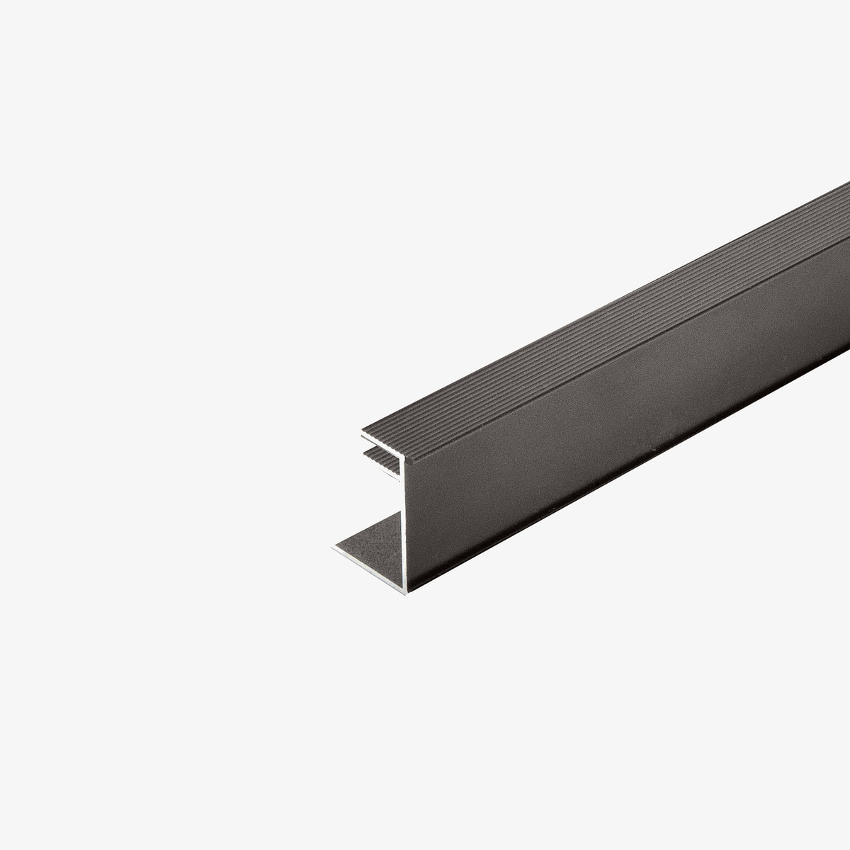 Pro-Grip Aluminium Edge Support 8019 Grey Brown - 3.6m | Hyperion Aluminium