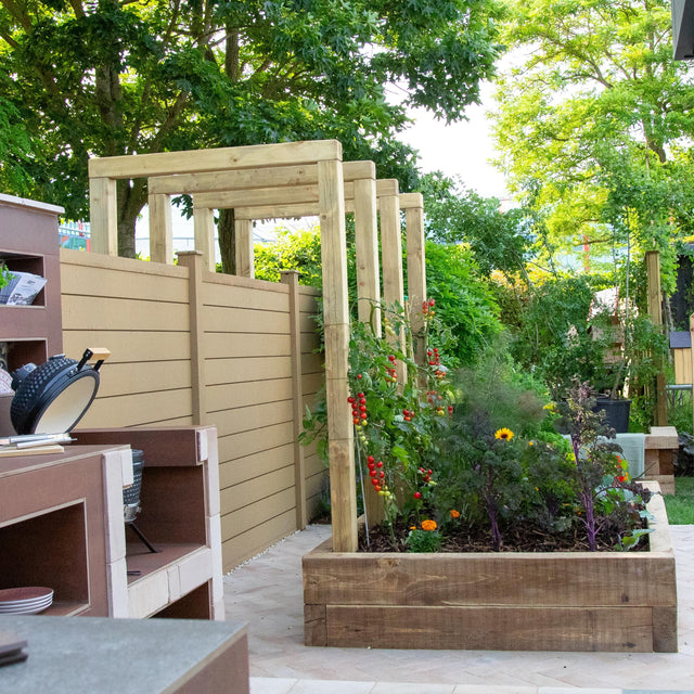 Composite Fence Panel | Oak