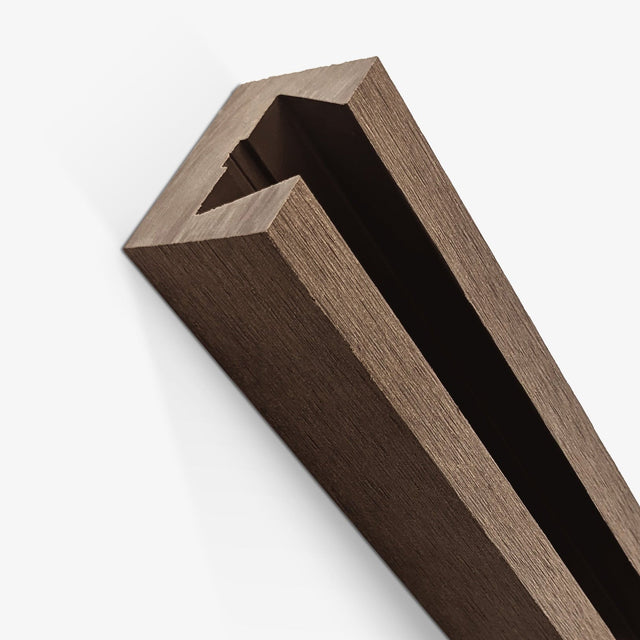 Fencing Retrofit Post Channel | Walnut