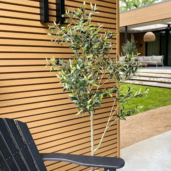 Cedar Slatted Composite Cladding Board