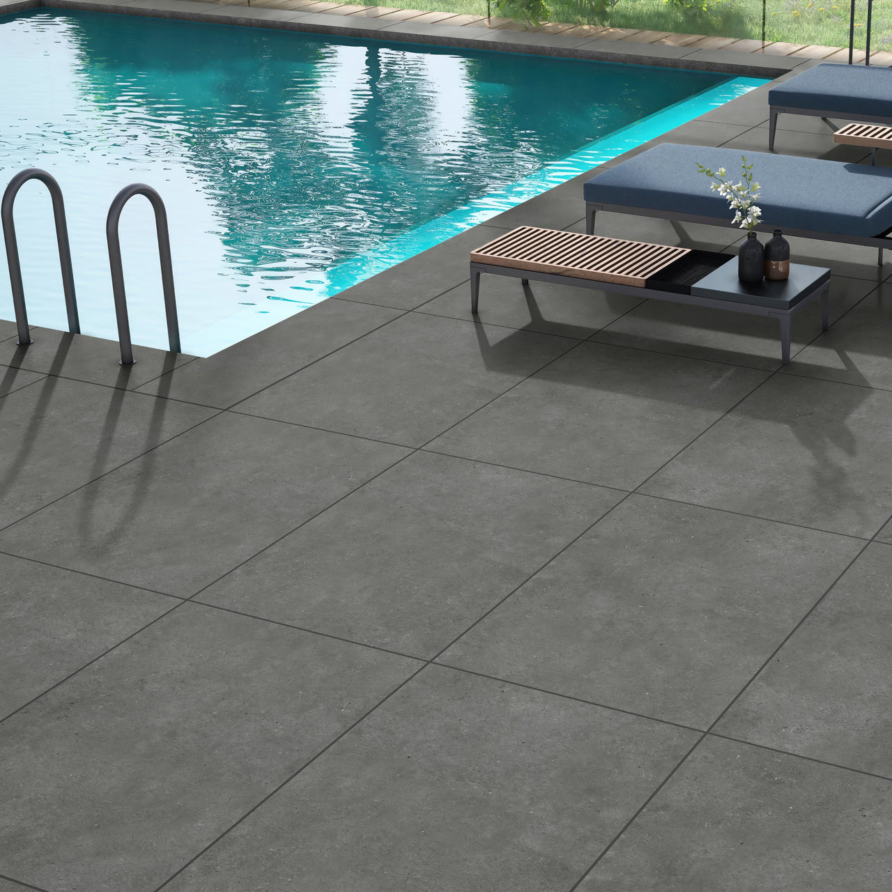 Graphite 600x600mm Porcelain Paving (Pack 2)