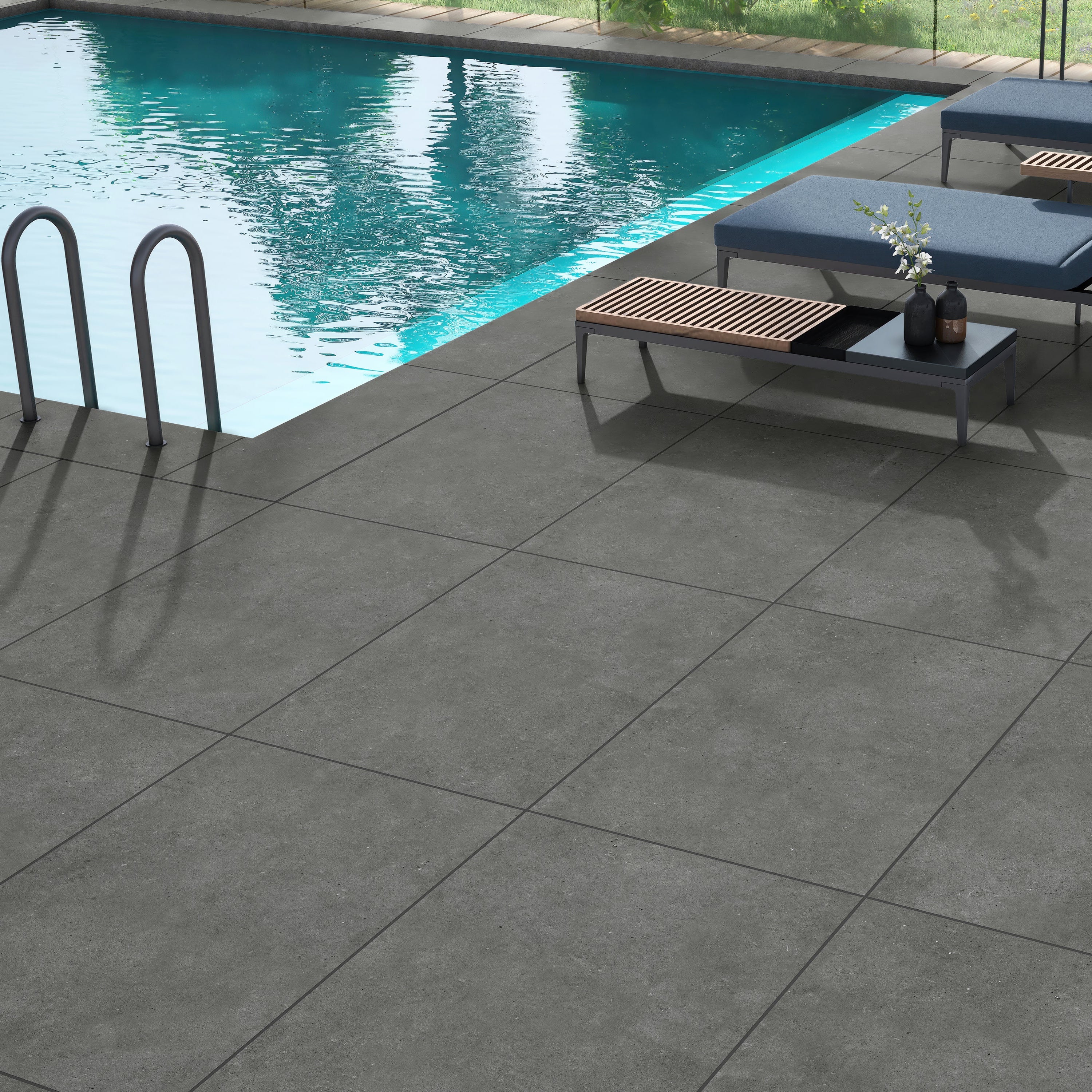 Graphite 600x600mm Porcelain Paving (Pack 2)