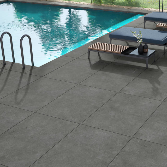 Graphite 600x600mm Porcelain Paving (Pack 2)