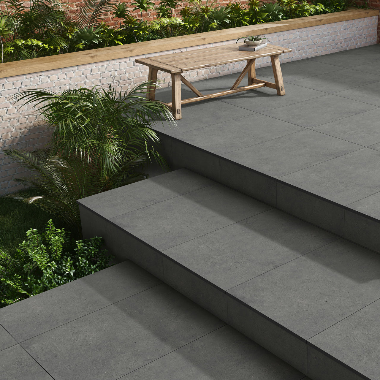 Graphite 600x600mm Porcelain Paving (Pack 2)