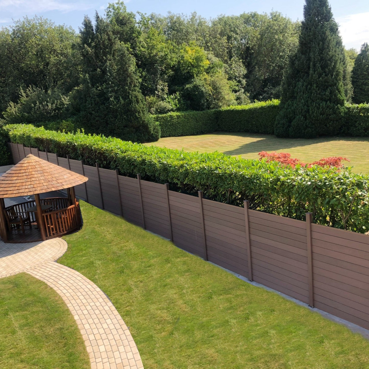 Composite Fencing Panel | Walnut