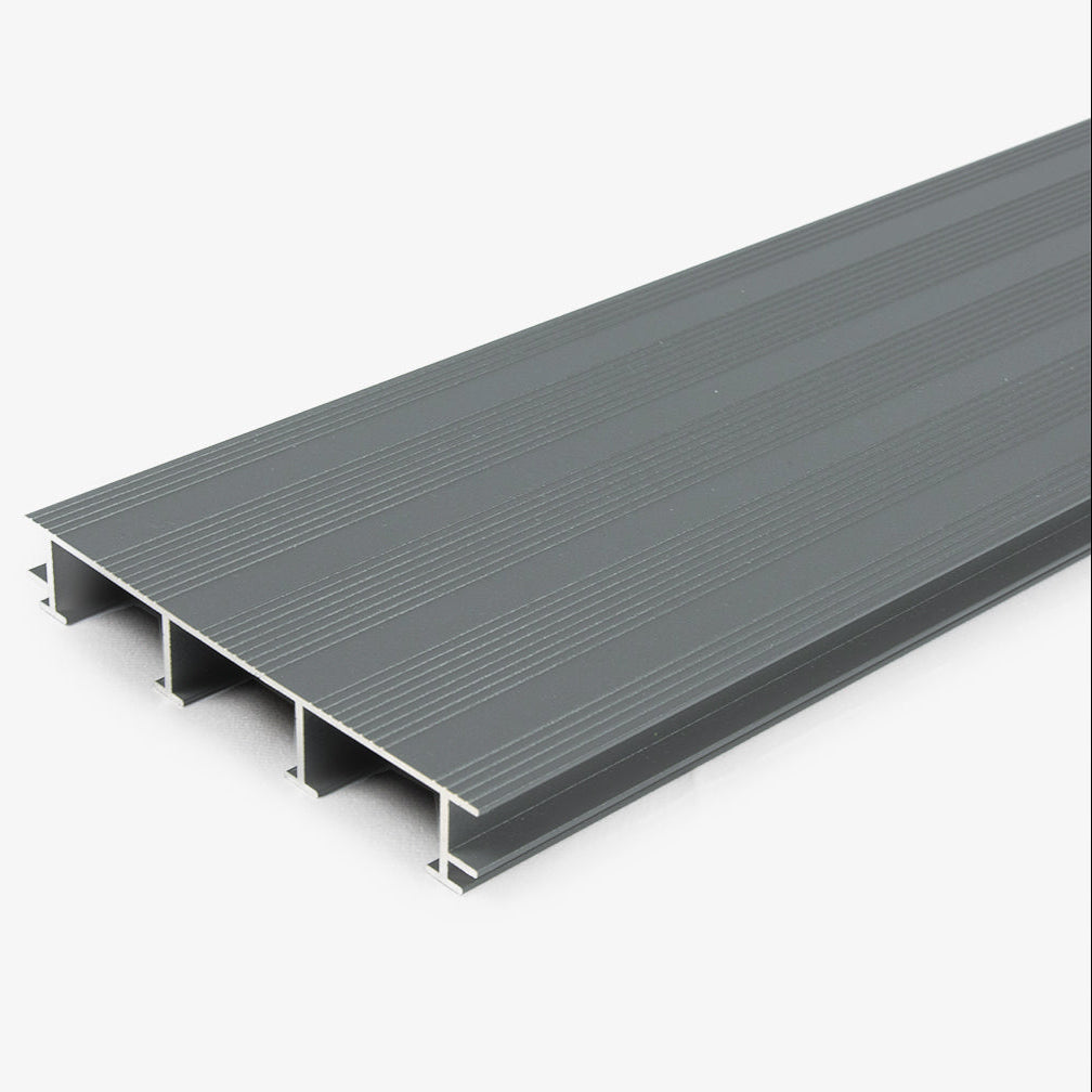 Pro-Grip Aluminium Deck Board 7037 Dusty Grey - 3.6m | Hyperion Aluminium