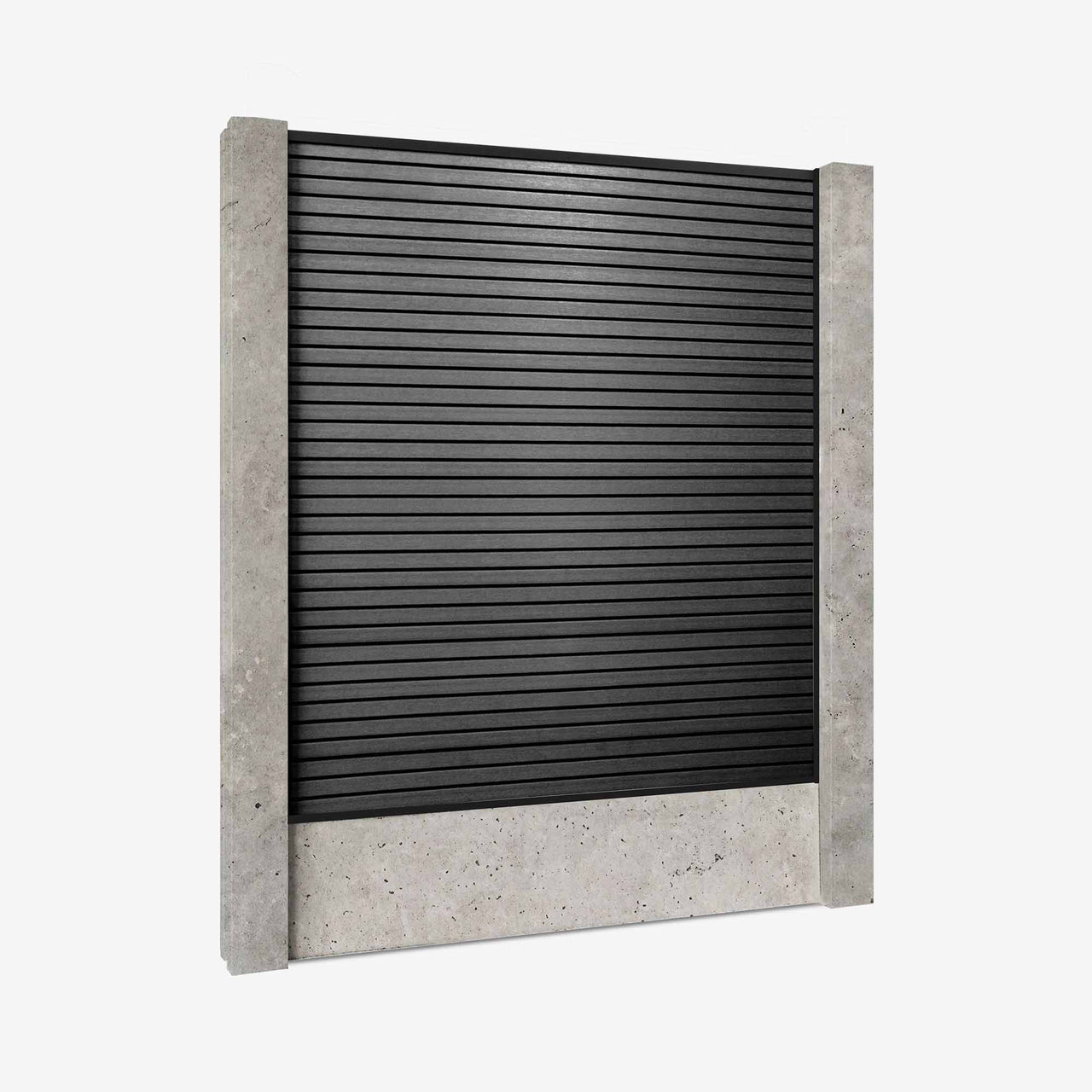 Retrofit Slatted Fencing | Onyx Black