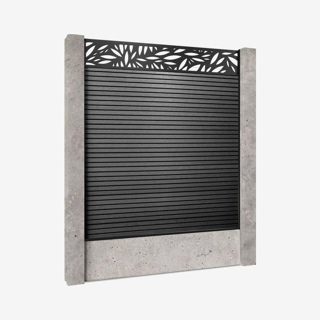 Retrofit Slatted Fencing | Onyx Black