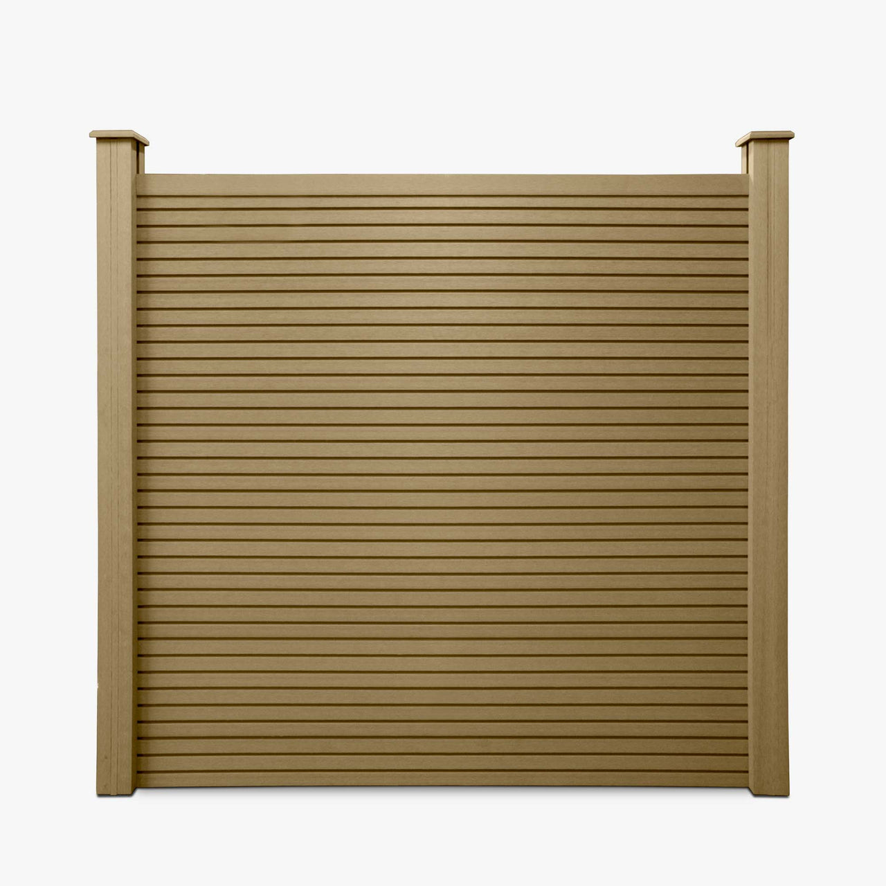 Slatted Composite Fencing Panel | Cedar