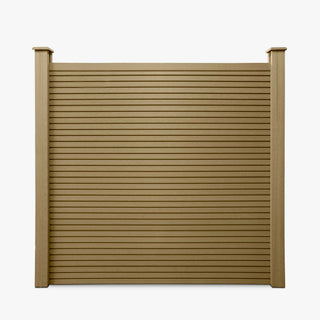 Slatted Composite Fencing Panel | Cedar