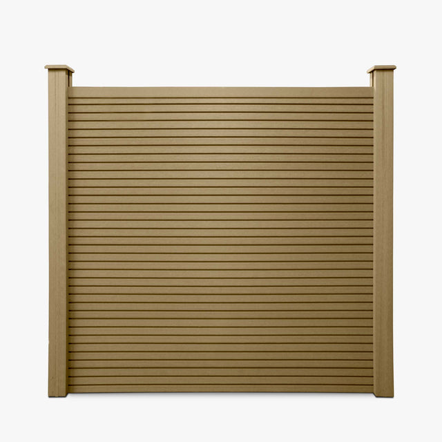Slatted Composite Fencing Panel | Cedar