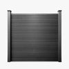 Slatted Composite Fencing Panel | Onyx Black