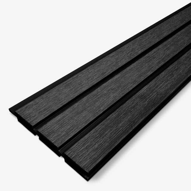 Fence Panel Slat | Onyx Black Slatted