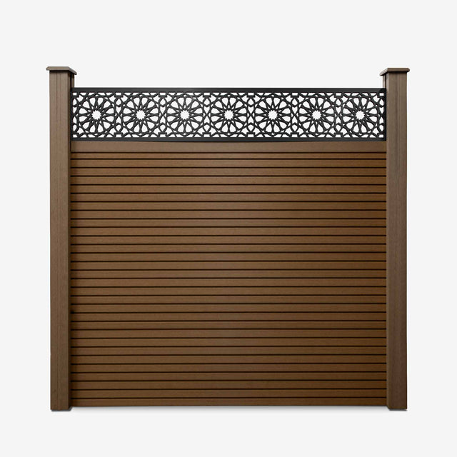 Slatted Composite Fencing Panel | Balau