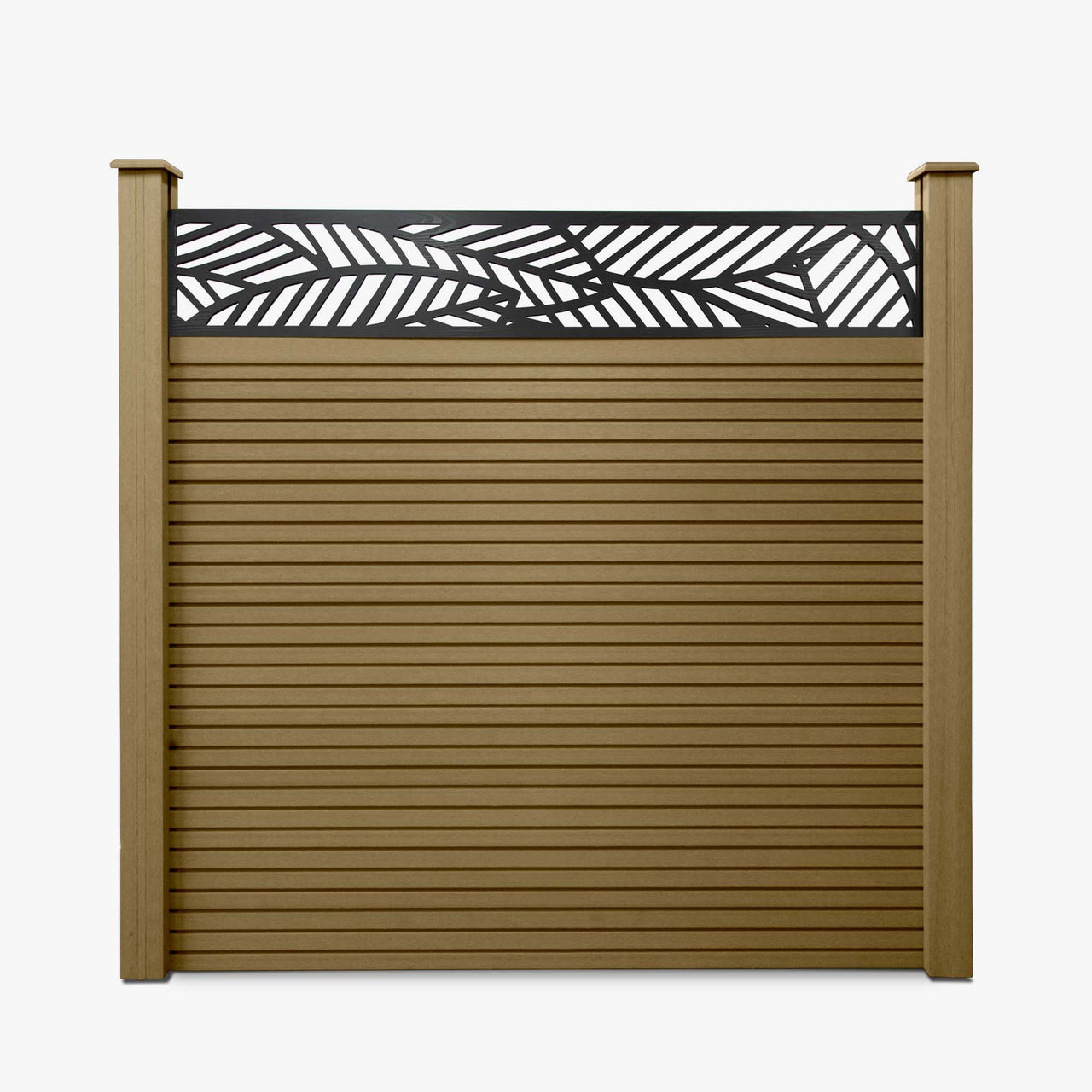 Slatted Composite Fencing Panel | Cedar