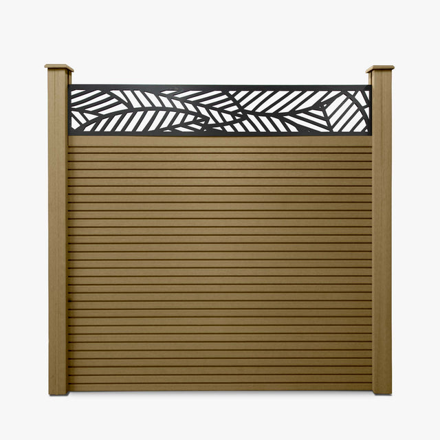 Slatted Composite Fencing Panel | Cedar
