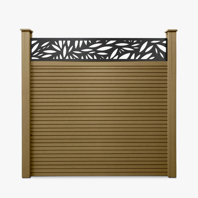 Slatted Composite Fencing Panel | Cedar
