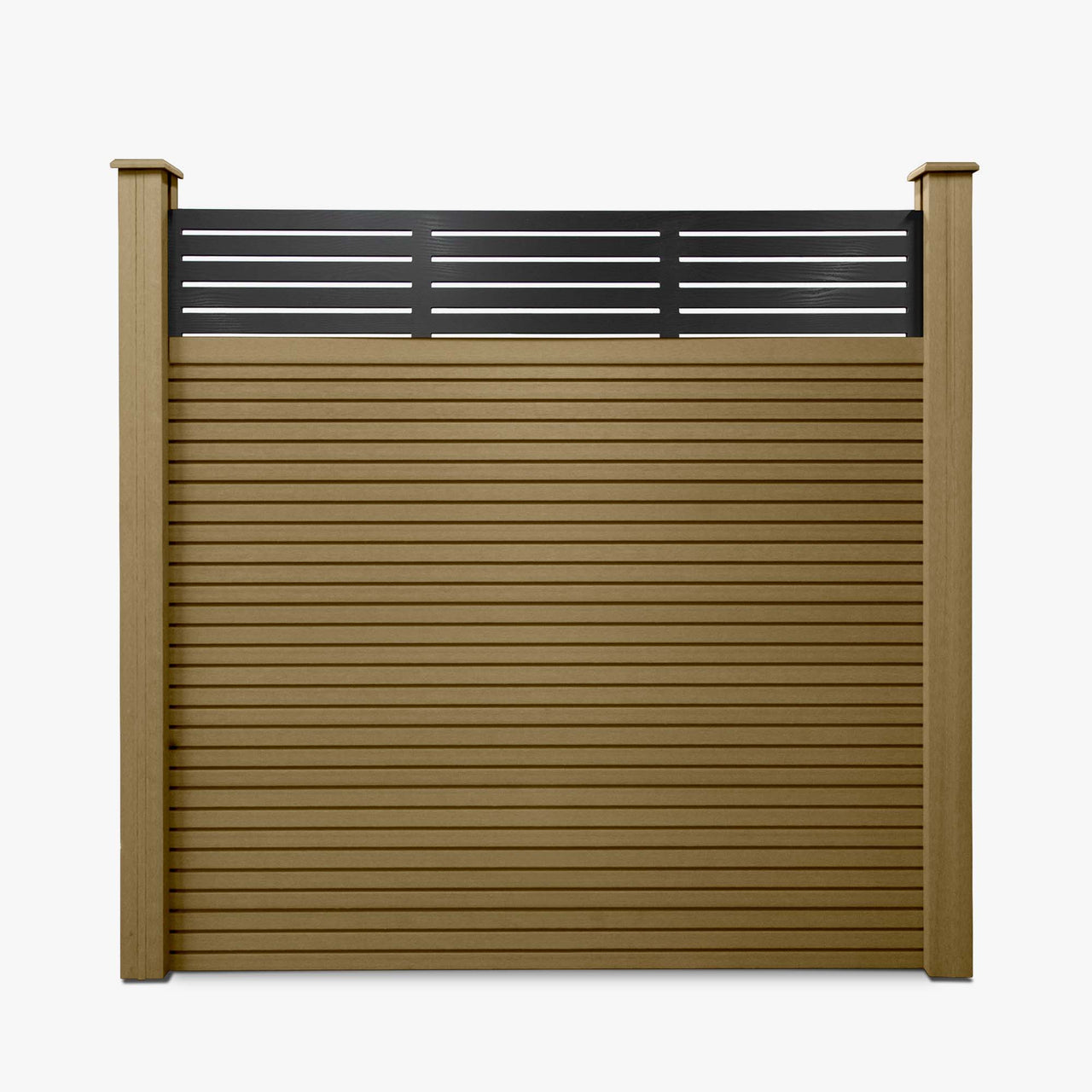 Slatted Composite Fencing Panel | Cedar