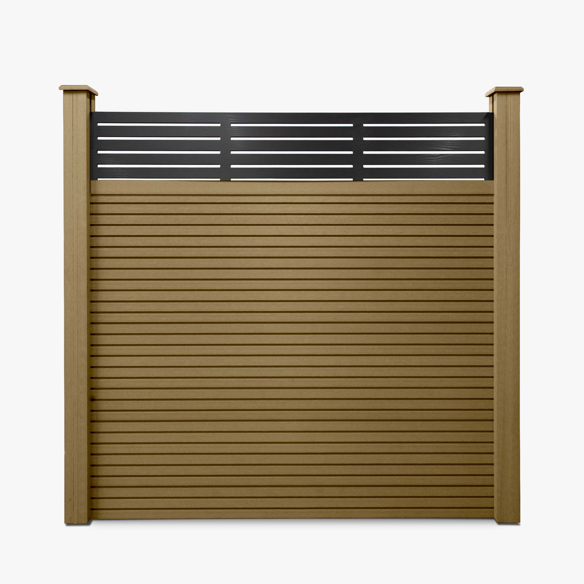 Slatted Composite Fencing Panel | Cedar