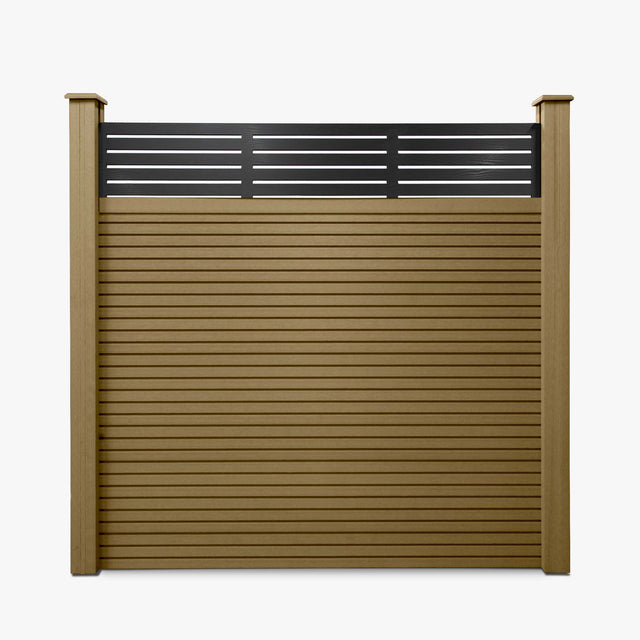 Slatted Composite Fencing Panel | Cedar