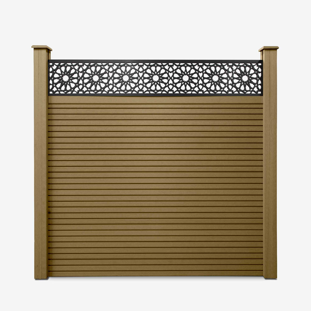Slatted Composite Fencing Panel | Cedar