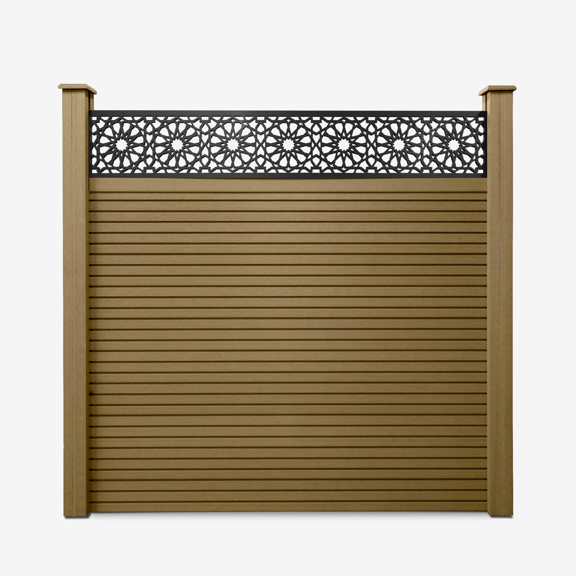 Slatted Composite Fencing Panel | Cedar