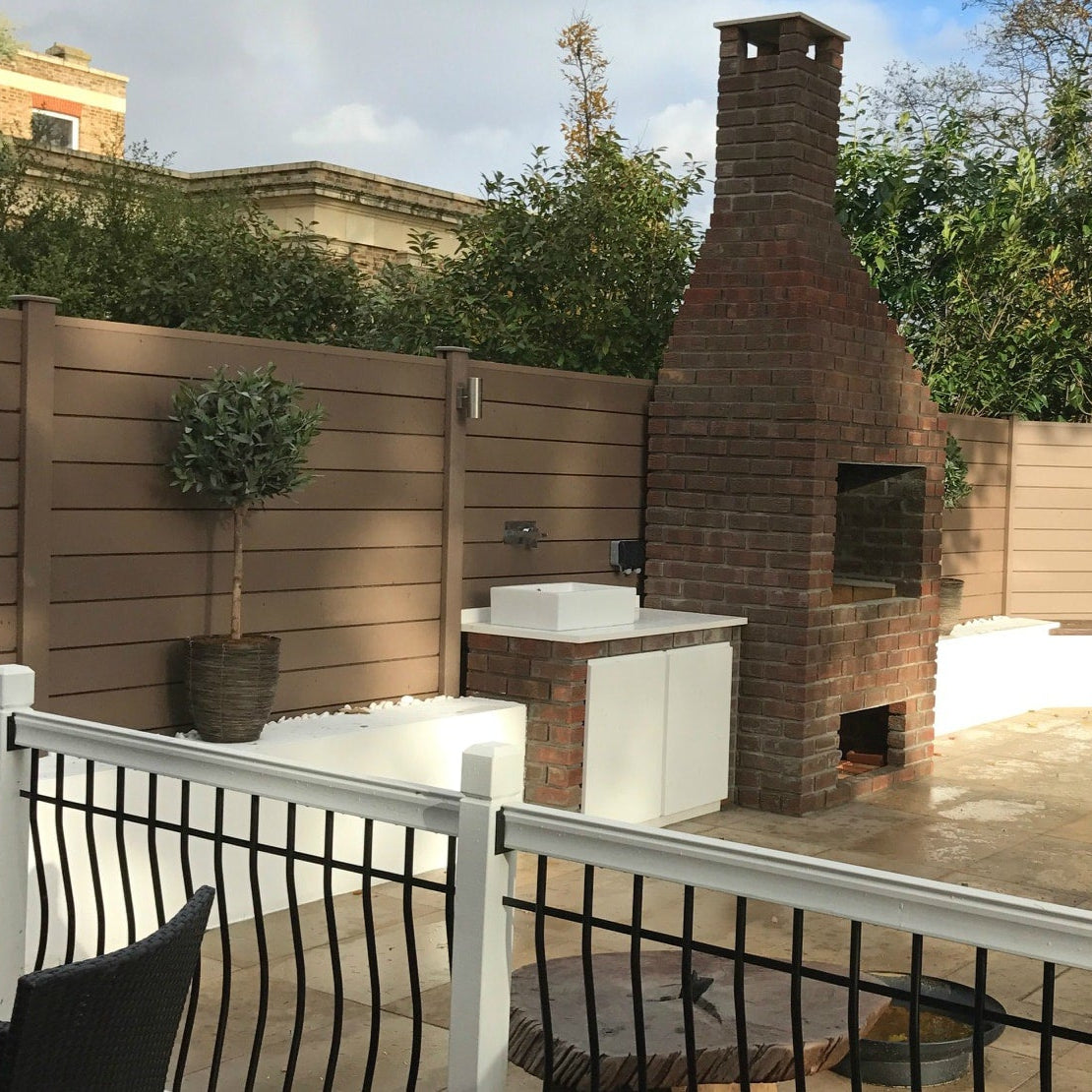 Composite Fencing Panel | Walnut