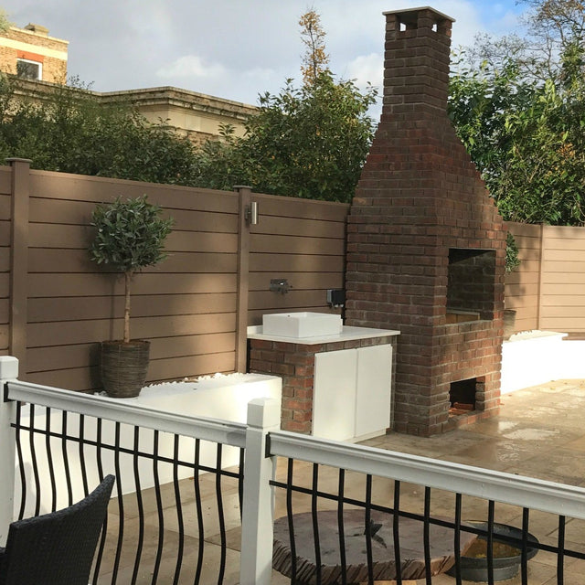 Composite Fencing Panel | Walnut