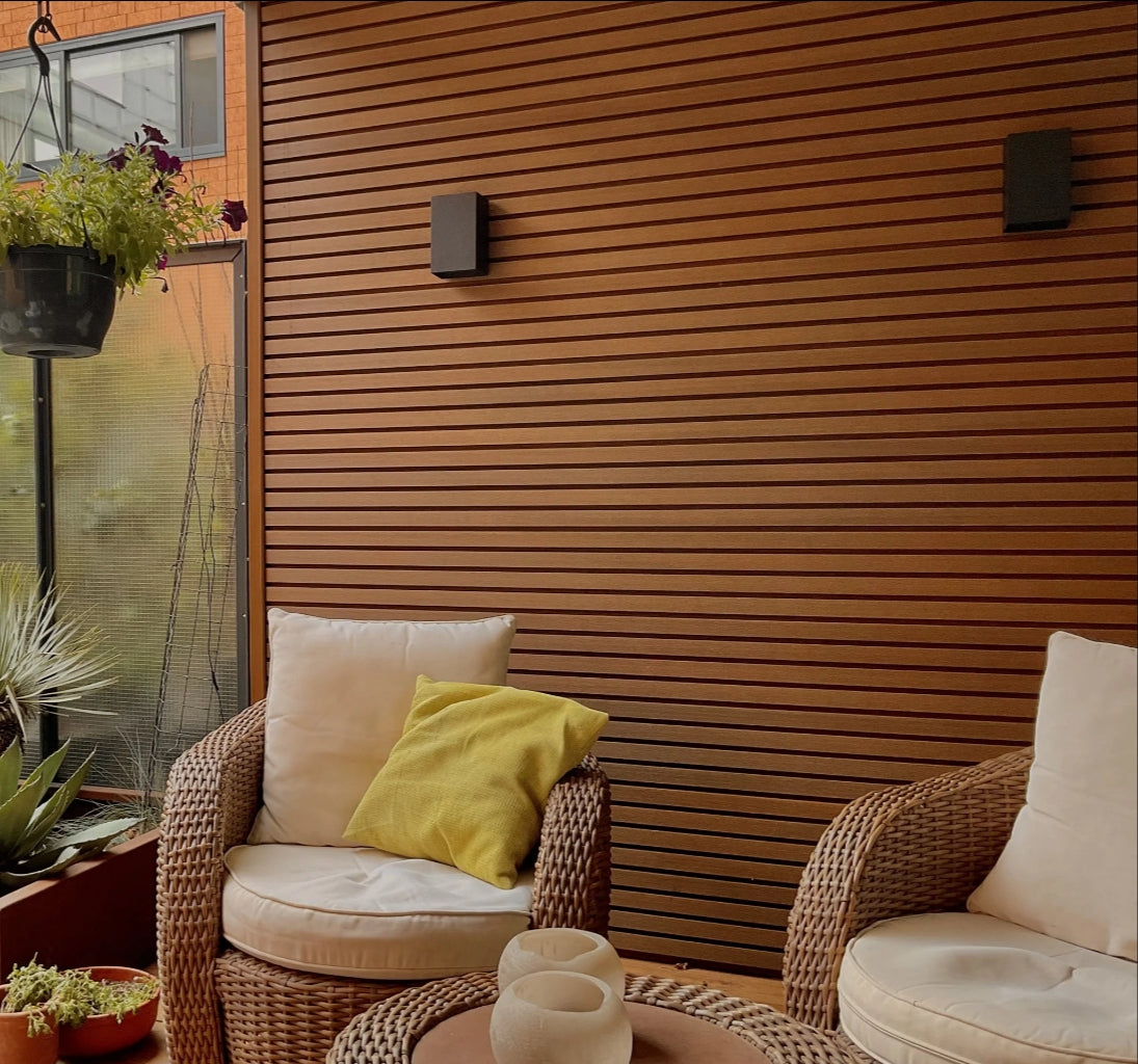 Balau Slatted Composite Cladding Board