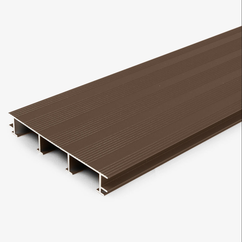 Pro-Grip Aluminium Deck Board 8014 Sepia Brown - 3.6m | Hyperion Aluminium