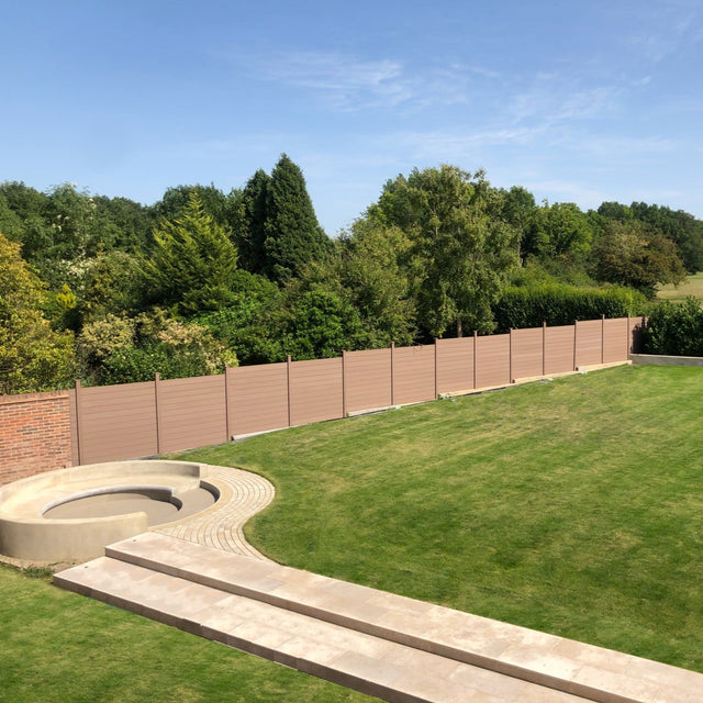 Composite Fencing Panel | Walnut