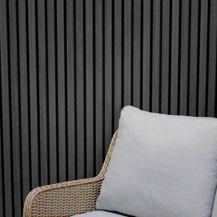 Grey Slate Random Cladding Free Cladding Samples - Grey Slatted Composite Cladding | EnviroBuild