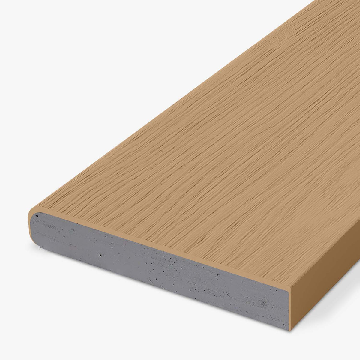 Honey Oak Bullnose Edge Board | Yardcom
