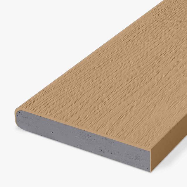 Honey Oak Bullnose Edge Board | Yardcom