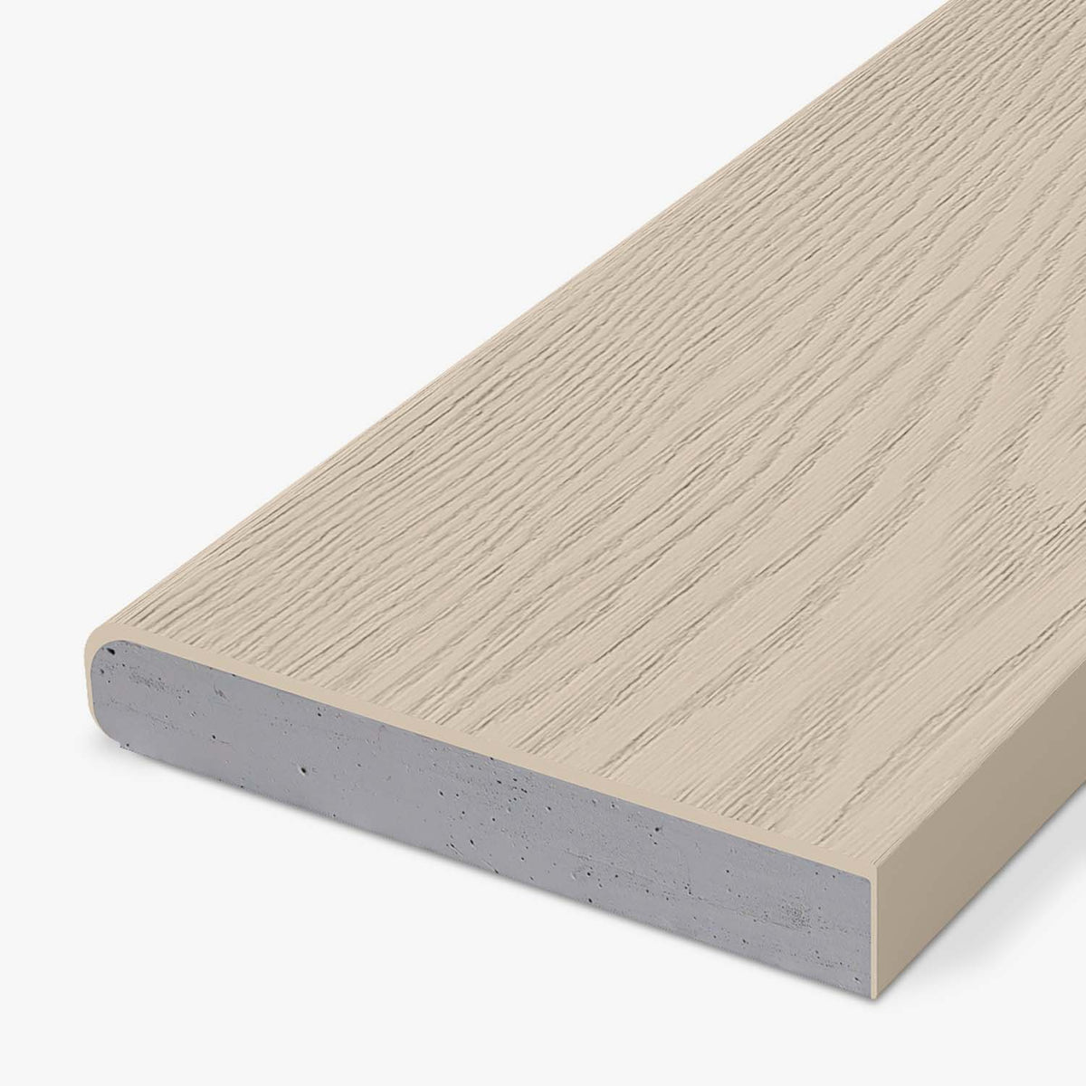 Ivory Oak Bullnose Edge Board | Yardcom