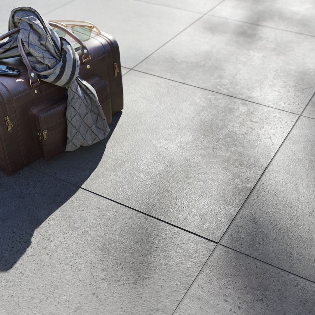 Dove Grey 595x595mm Porcelain Paving (Pack 2)