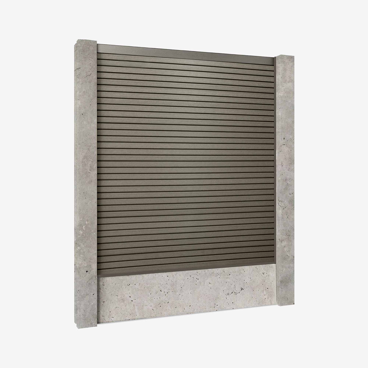 Retrofit Slatted Fencing | Grey Ash