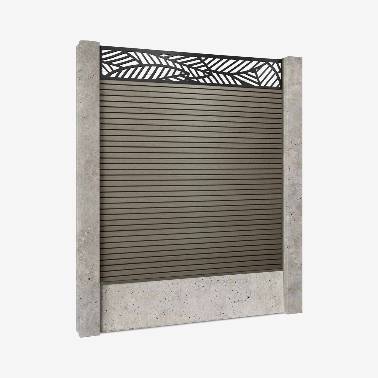Retrofit Slatted Fencing | Grey Ash