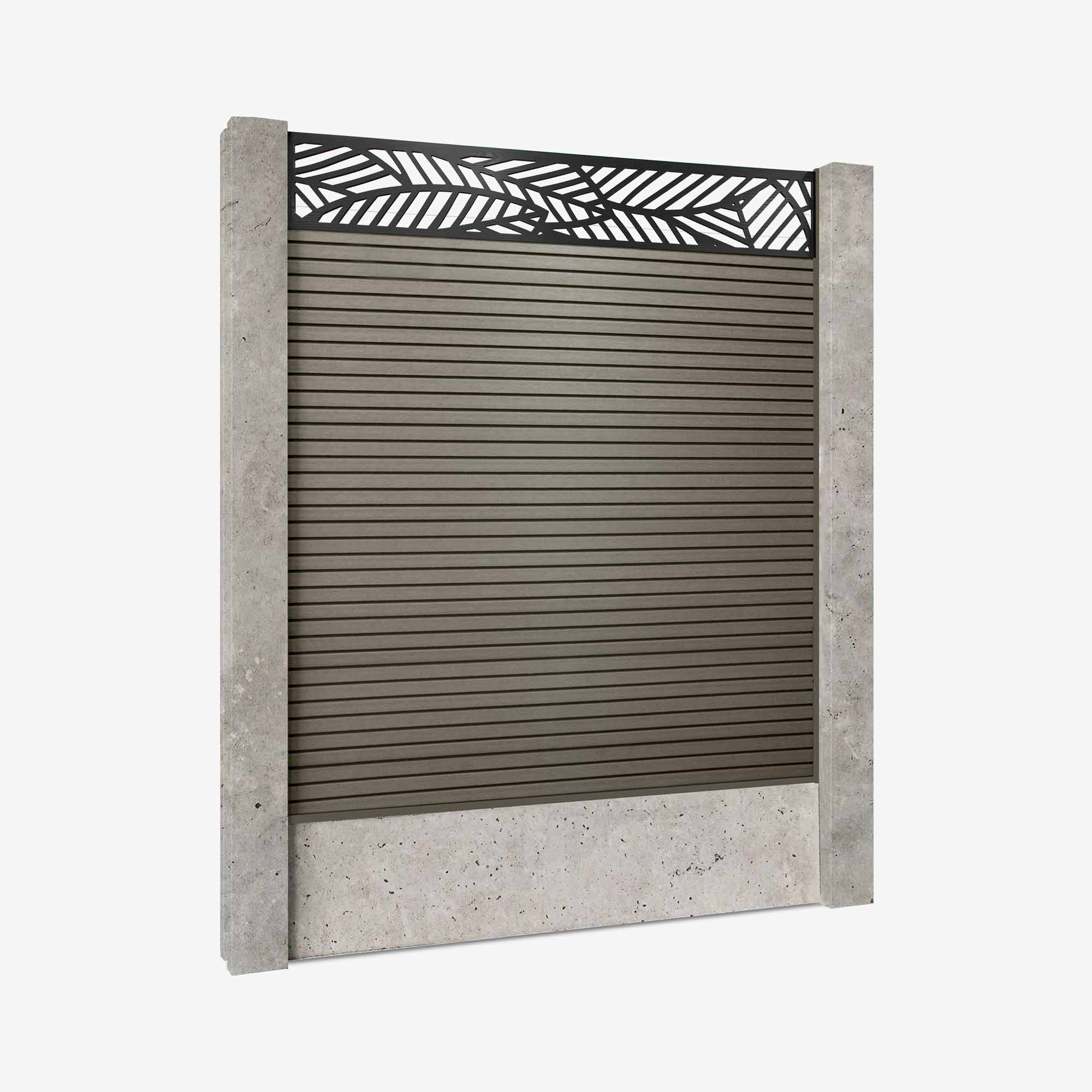 Retrofit Slatted Fencing | Grey Ash
