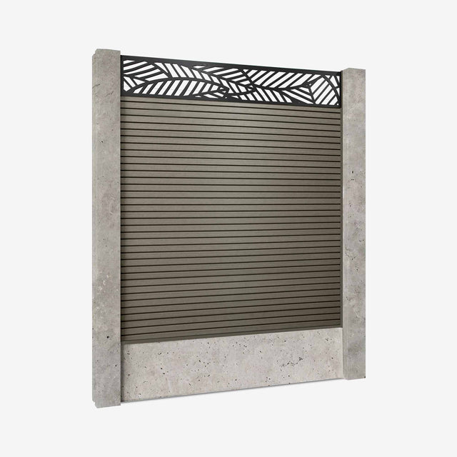 Retrofit Slatted Fencing | Grey Ash