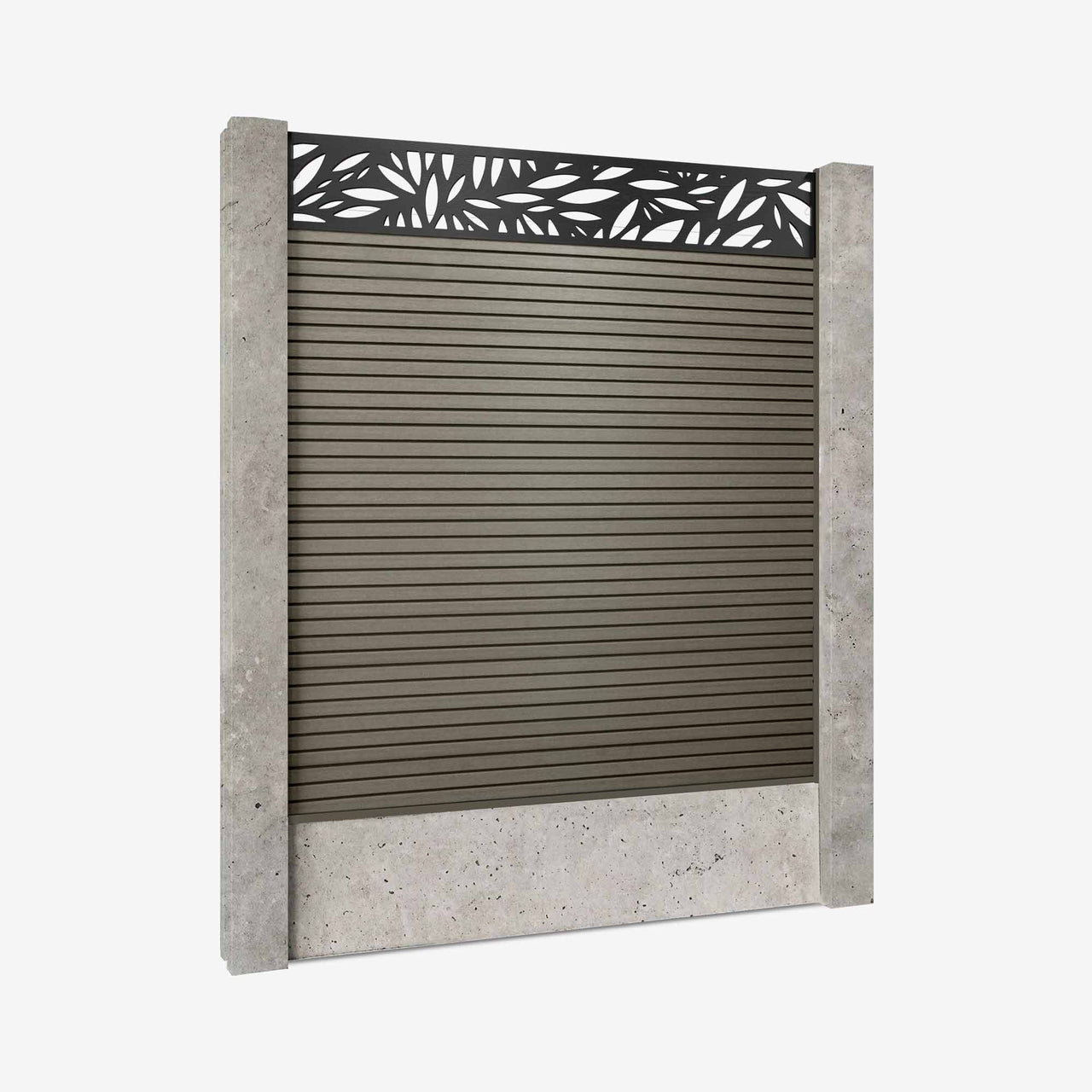 Retrofit Slatted Fencing | Grey Ash