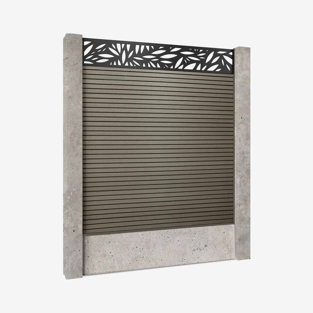 Retrofit Slatted Fencing | Grey Ash