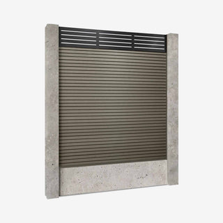 Retrofit Slatted Fencing | Grey Ash