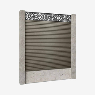 Retrofit Slatted Fencing | Grey Ash