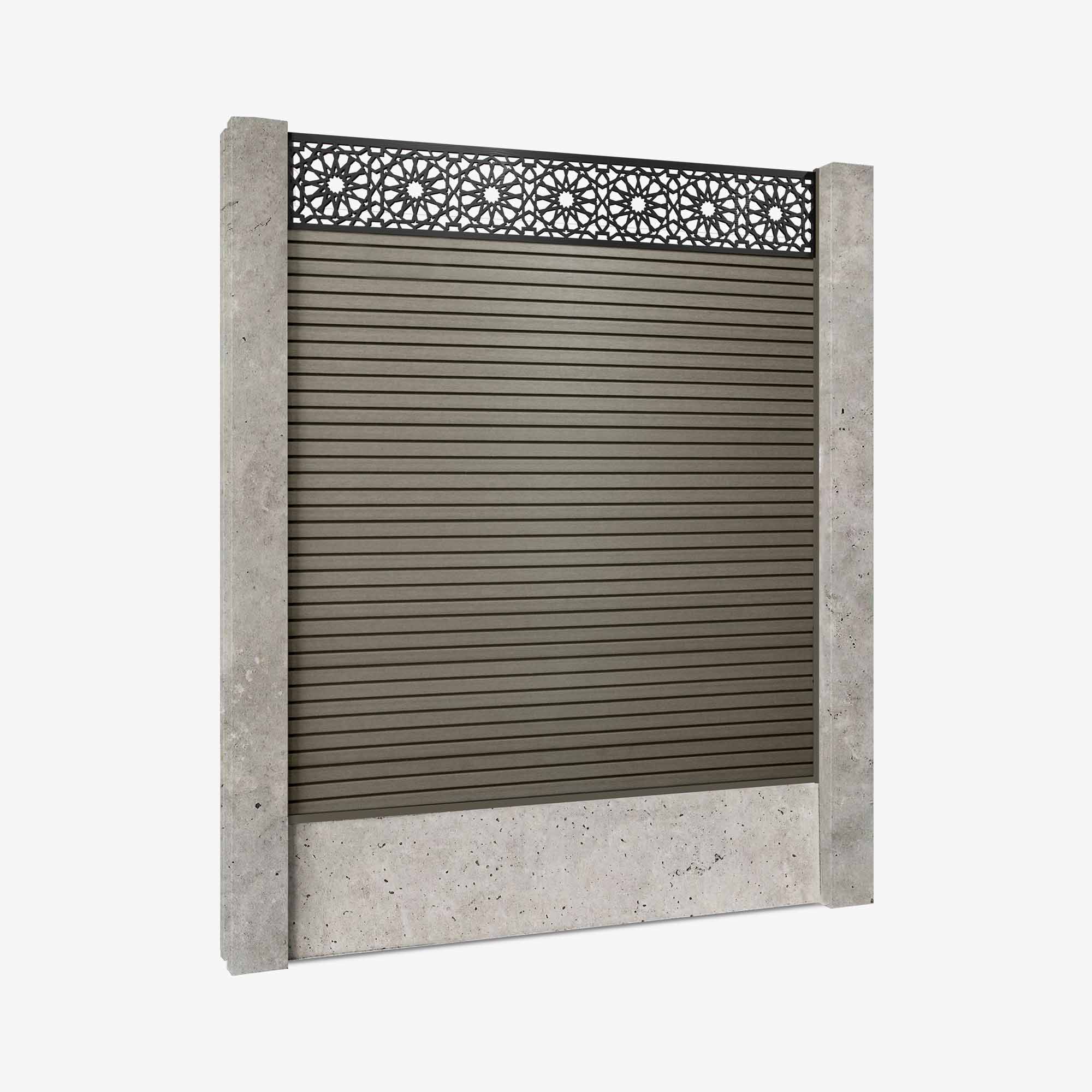 Retrofit Slatted Fencing | Grey Ash
